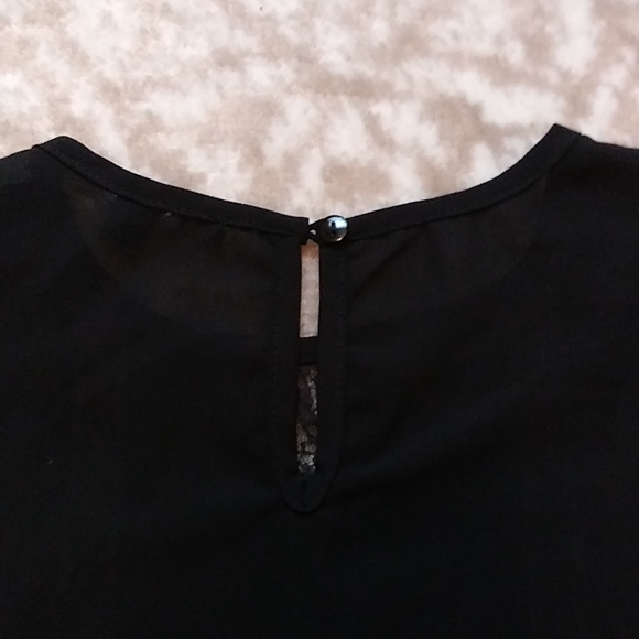 !NWT!Women's Haute Monde Young Contemporary Blouse, Black, Size Med, NWT! - Picture 4 of 4